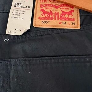 Levi's 505 Regular Fit Jeans in Dark Gray